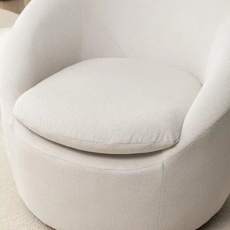 Fauteuil pivotant - Rotation à 360° - Tissu bouclette