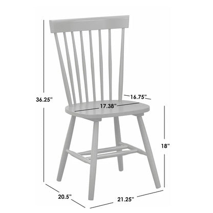 Chaises de salle à manger à barreaux en bois massif Venice Simple Living (Lot de 2)