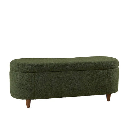 Banc de rangement rabattable INK+IVY Bailey Taupe Boucle