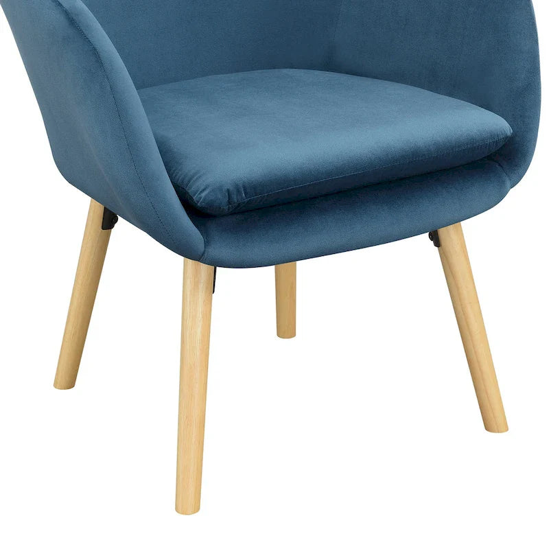 Fauteuil d'appoint rembourré à oreilles Charlotte « Take a Seat » de Convenience Concepts