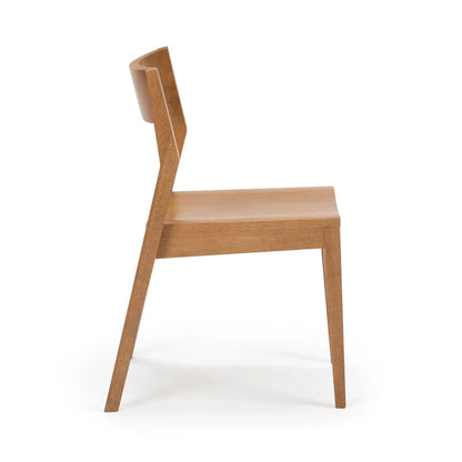 Chaise de salle à manger moderne en bois massif Plank and Beam
