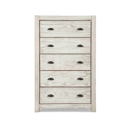 Commode 5 tiroirs en bois massif Montauk Grain Wood Furniture