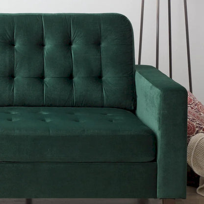 Canapé Brookside Brynn 76 po. avec accoudoirs carrés en similicuir/velours/tissu