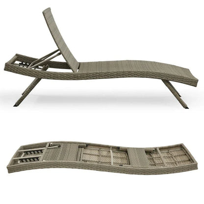 Chaises longues en osier tout temps - Lot de 2