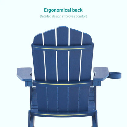 Bonosuki Lot de 2 chaises pliantes Adirondack pour patio et brasero