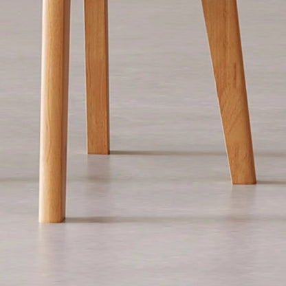 Chaise de salle à manger sans accoudoirs moderne en similicuir à dossier haut
