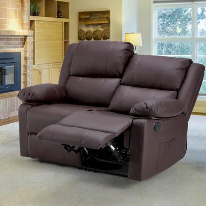 Causeuse inclinable 2 places AECOJOY avec fonction de chaleur et de massage