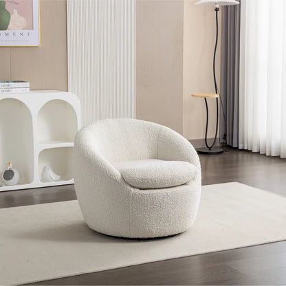 Fauteuil pivotant - Rotation à 360° - Tissu bouclette