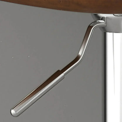 Tabouret de bar réglable pivotant à coussin en cuir