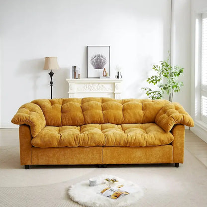 99.2  Canapé profond Chenille Confort, Canapé nuage moelleux tapissé