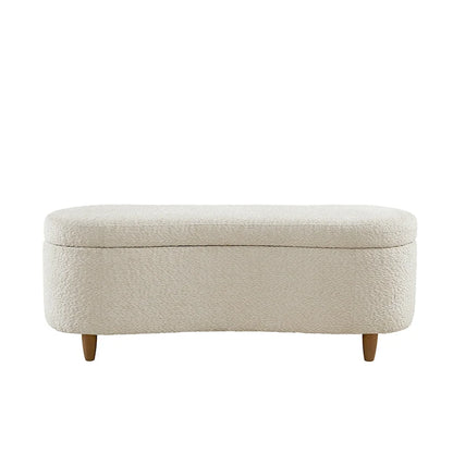 Banc de rangement rabattable INK+IVY Bailey Taupe Boucle
