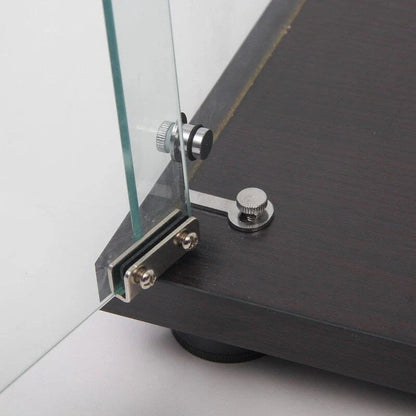 Vitrine en verre à double porte avec 5 étagères