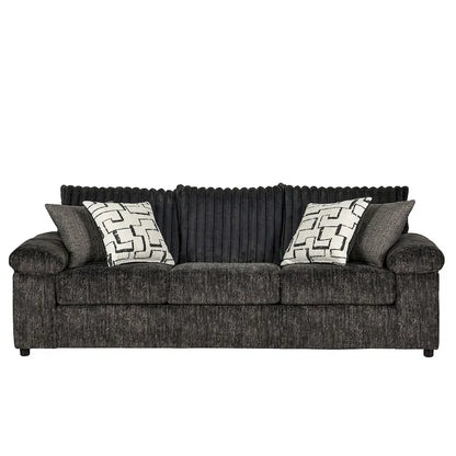 Ensemble canapé et causeuse en velours côtelé à grosses côtes Nason de Roundhill Furniture