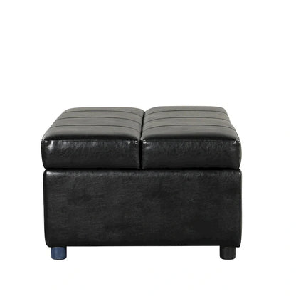 Lit d'appoint pliable ottoman convertible Twin Size avec matelas, canapé-lit rembourré en PU