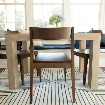 Chaise de salle à manger moderne en bois massif Plank and Beam