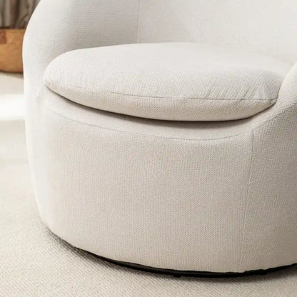 Fauteuil pivotant - Rotation à 360° - Tissu bouclette