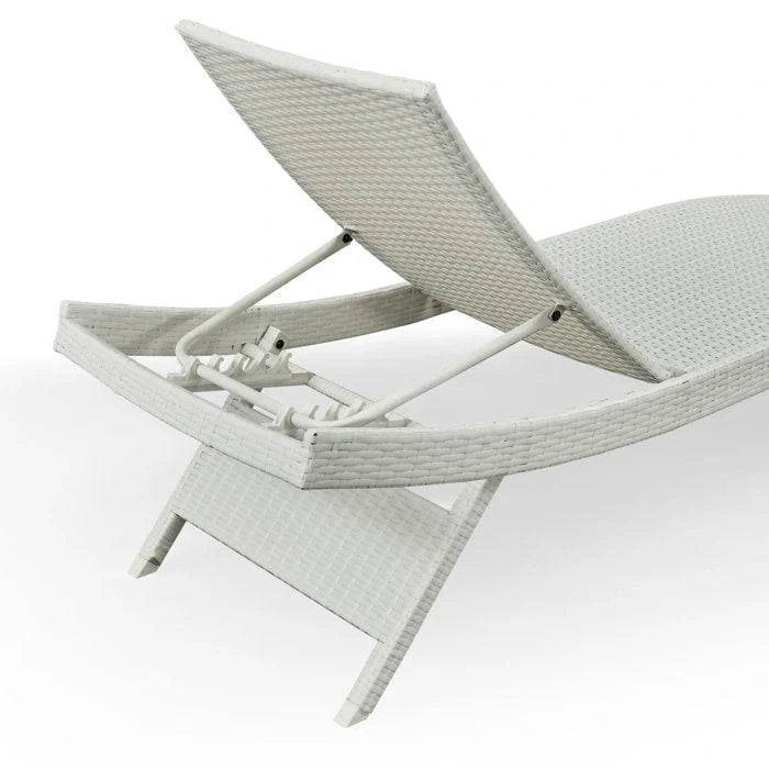 Chaises longues en osier tout temps - Lot de 2