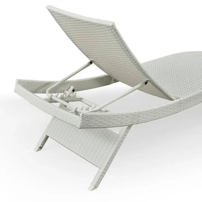 Chaises longues en osier tout temps - Lot de 2